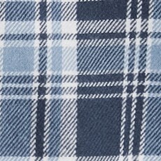 Classic plaid flannel shirt DUSTY BLUE WHITE 