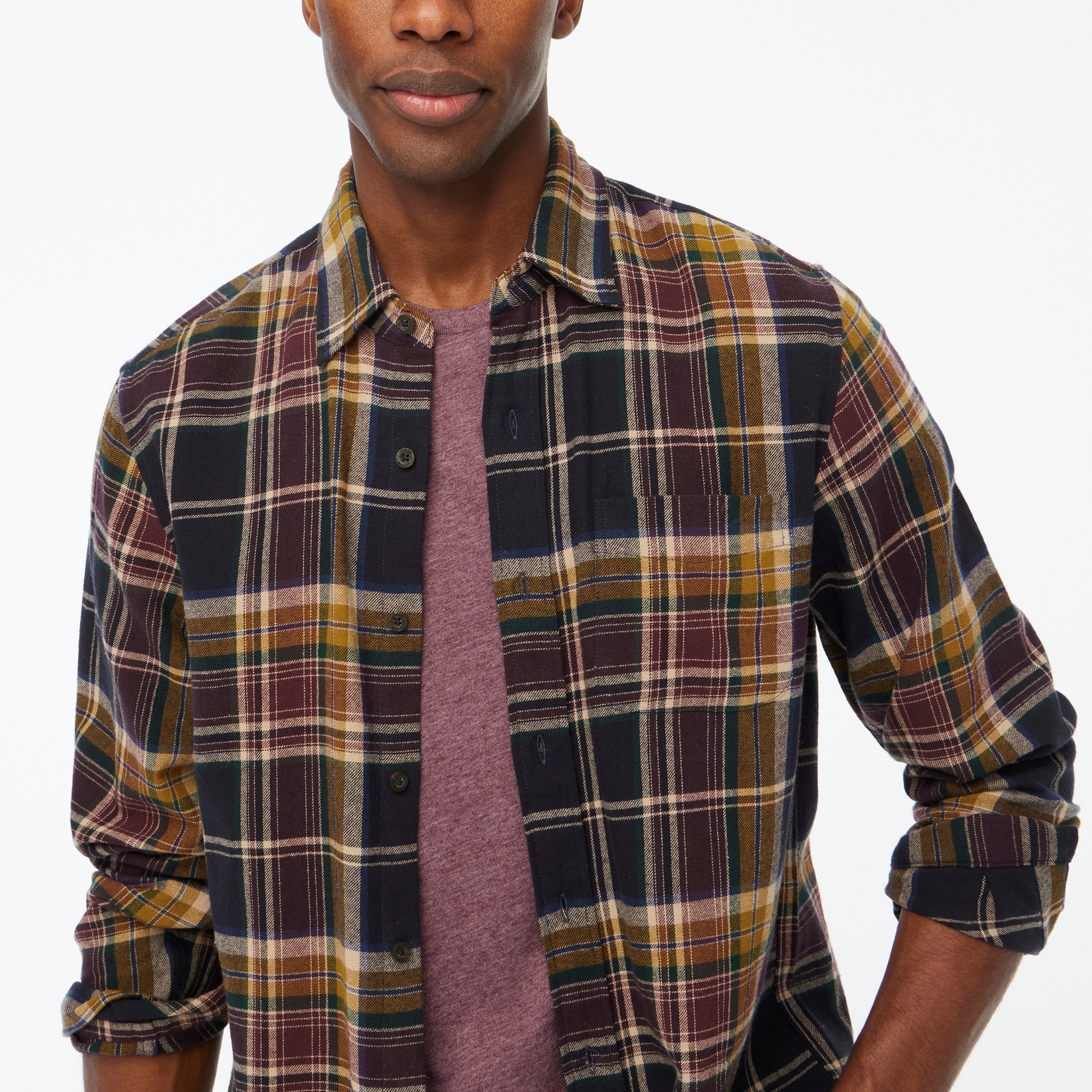 Classic plaid flannel shirt