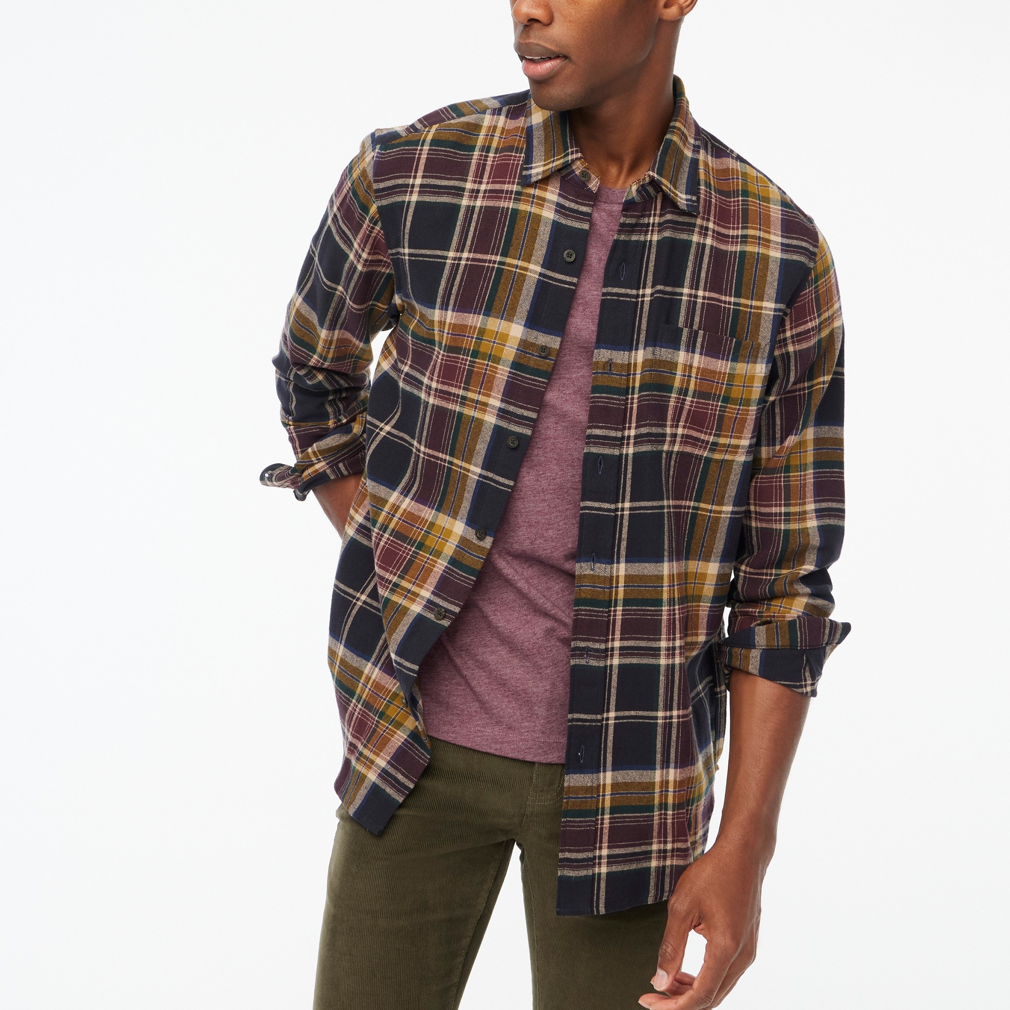 Classic plaid flannel shirt