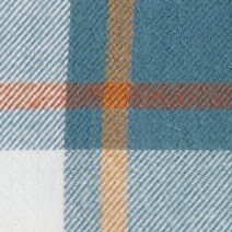 Classic plaid flannel shirt MARINE SALT OPAL BLUE 