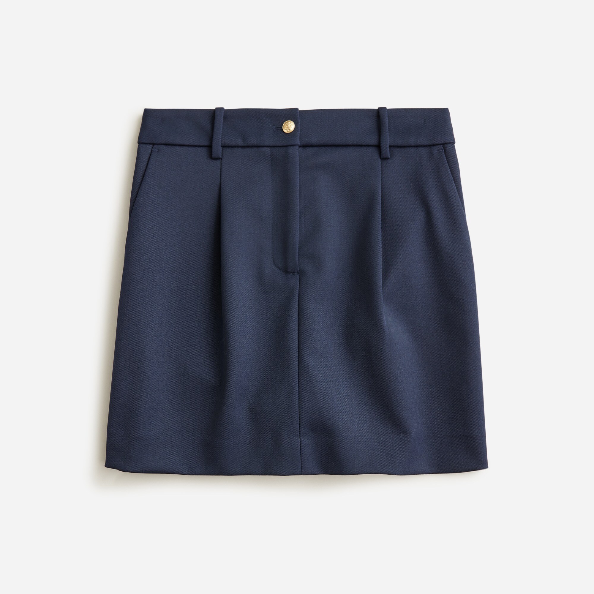 J.Crew Collection Trouser Mini Skirt In Wool twill Blend For Women