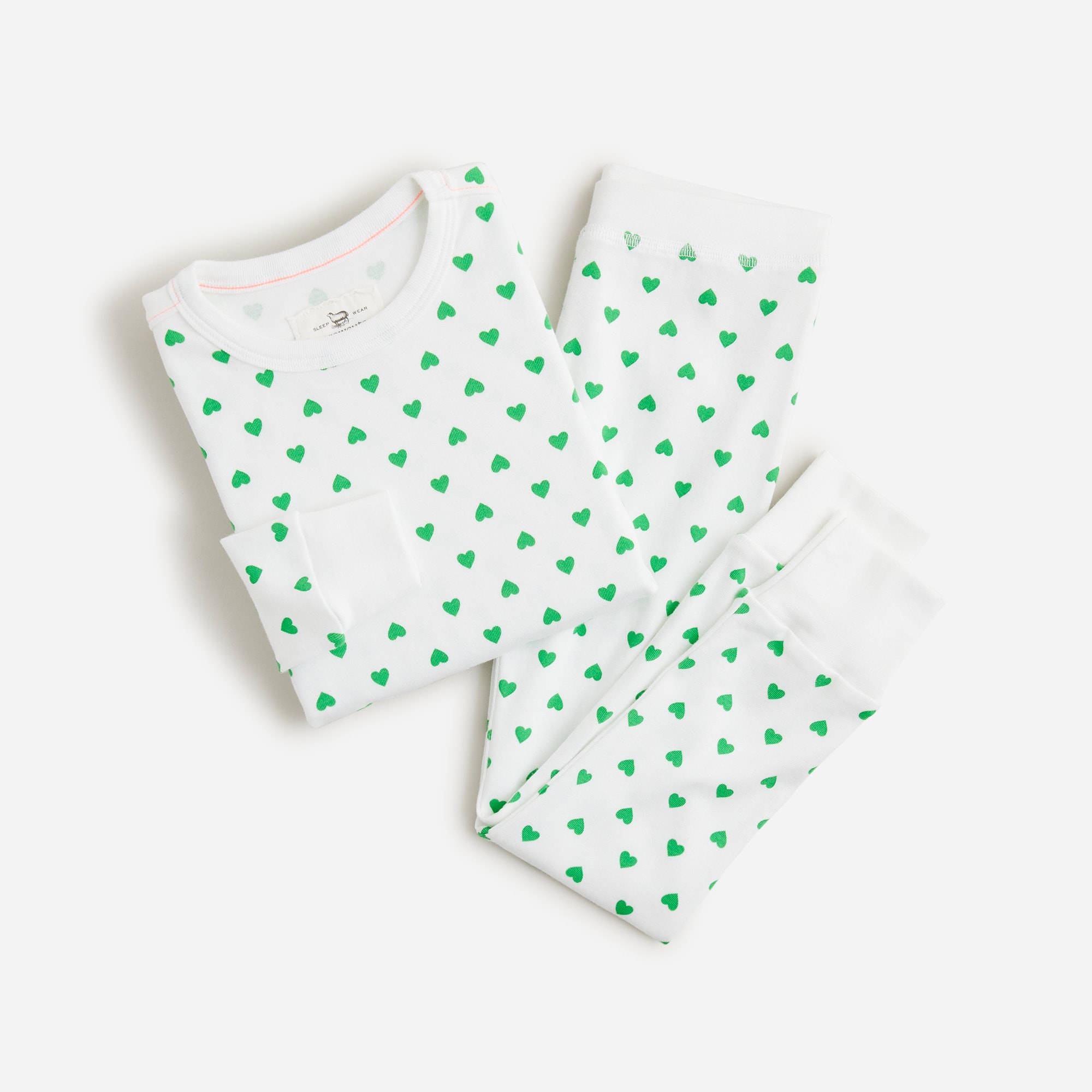  Girls' long-sleeve printed sleep set