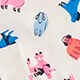 Girls' long-sleeve printed sleep set NEON ROSE MULTI DOGS