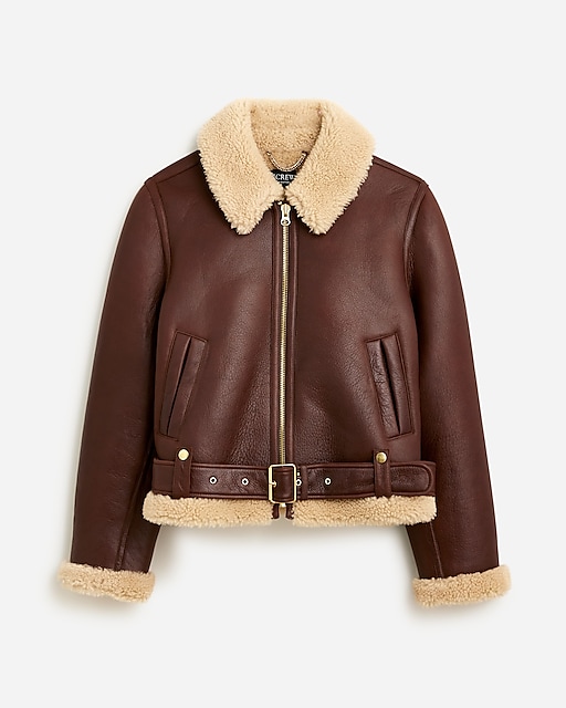 womens Collection shearling leather jacket