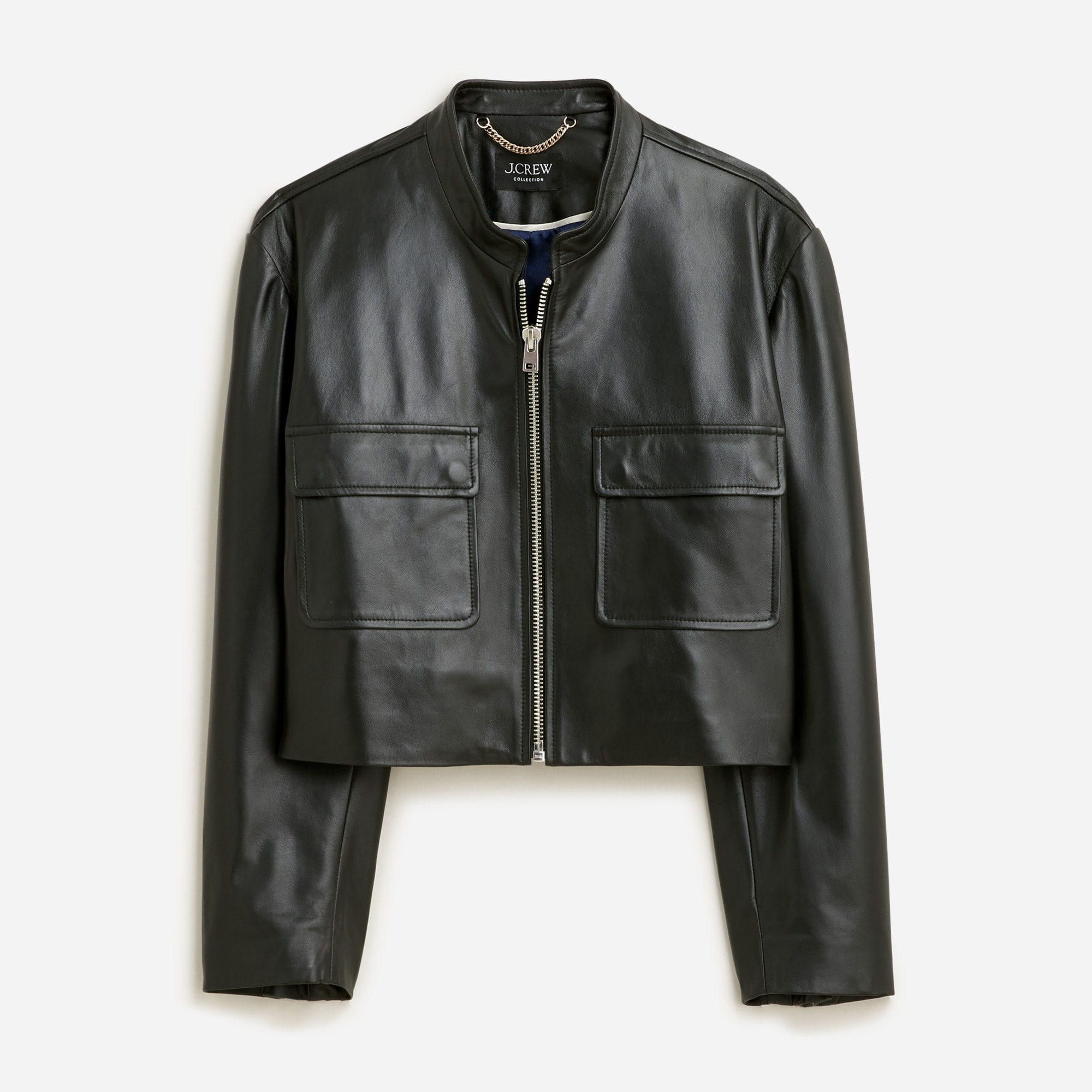 J.Crew Leather Coat