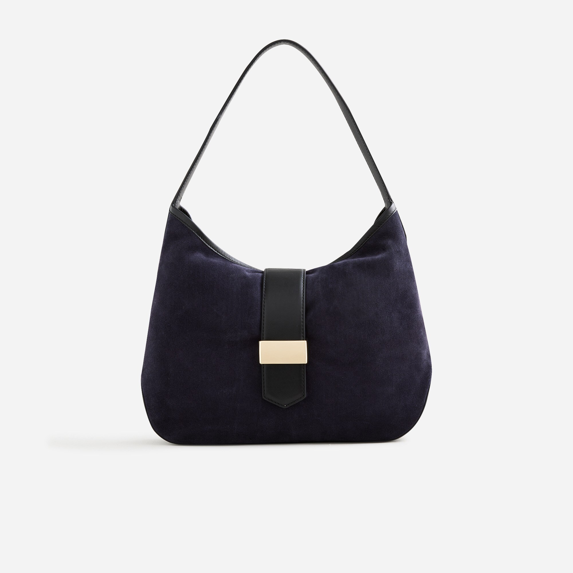womens Berkeley suede and leather shoulder bag