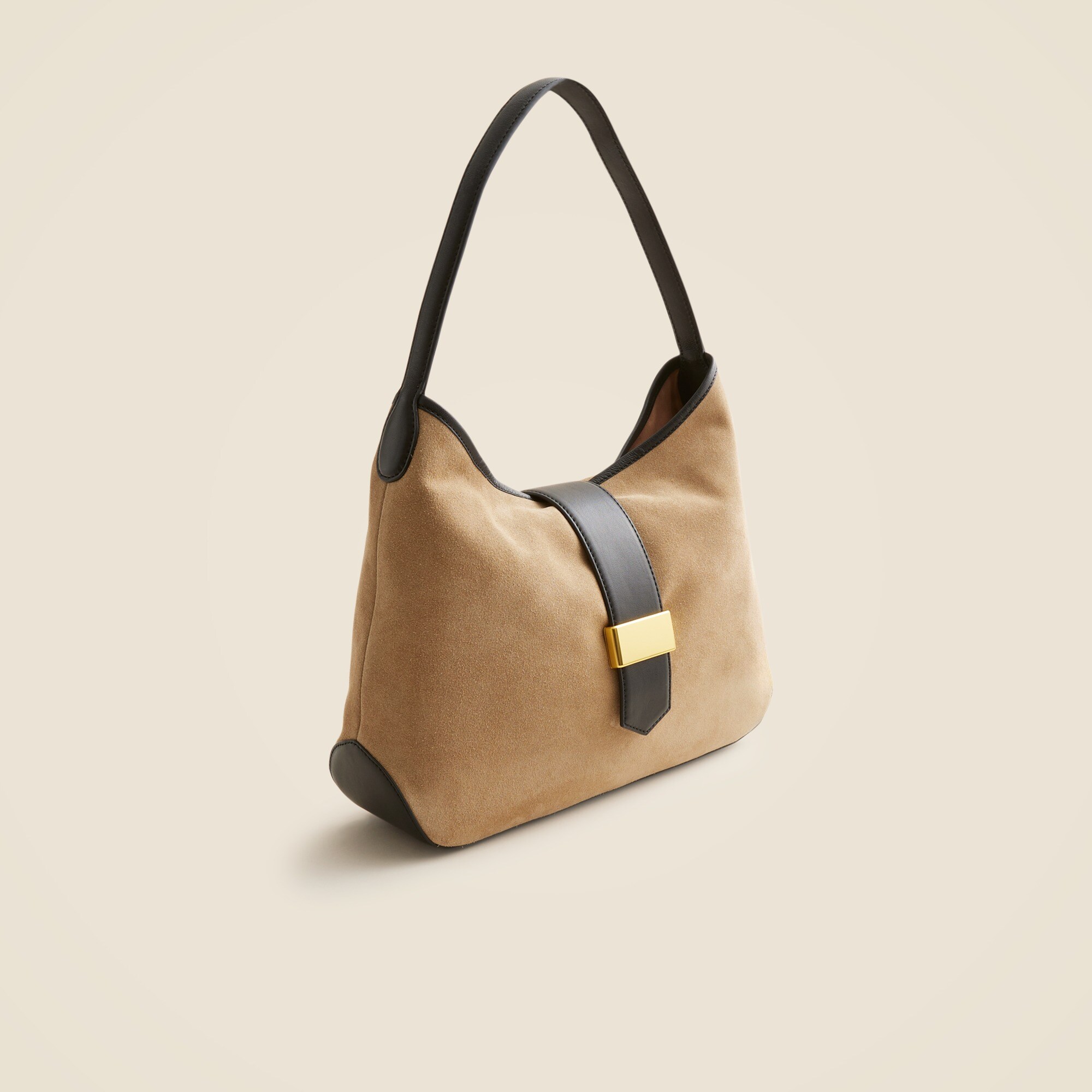 Berkeley suede and leather shoulder bag