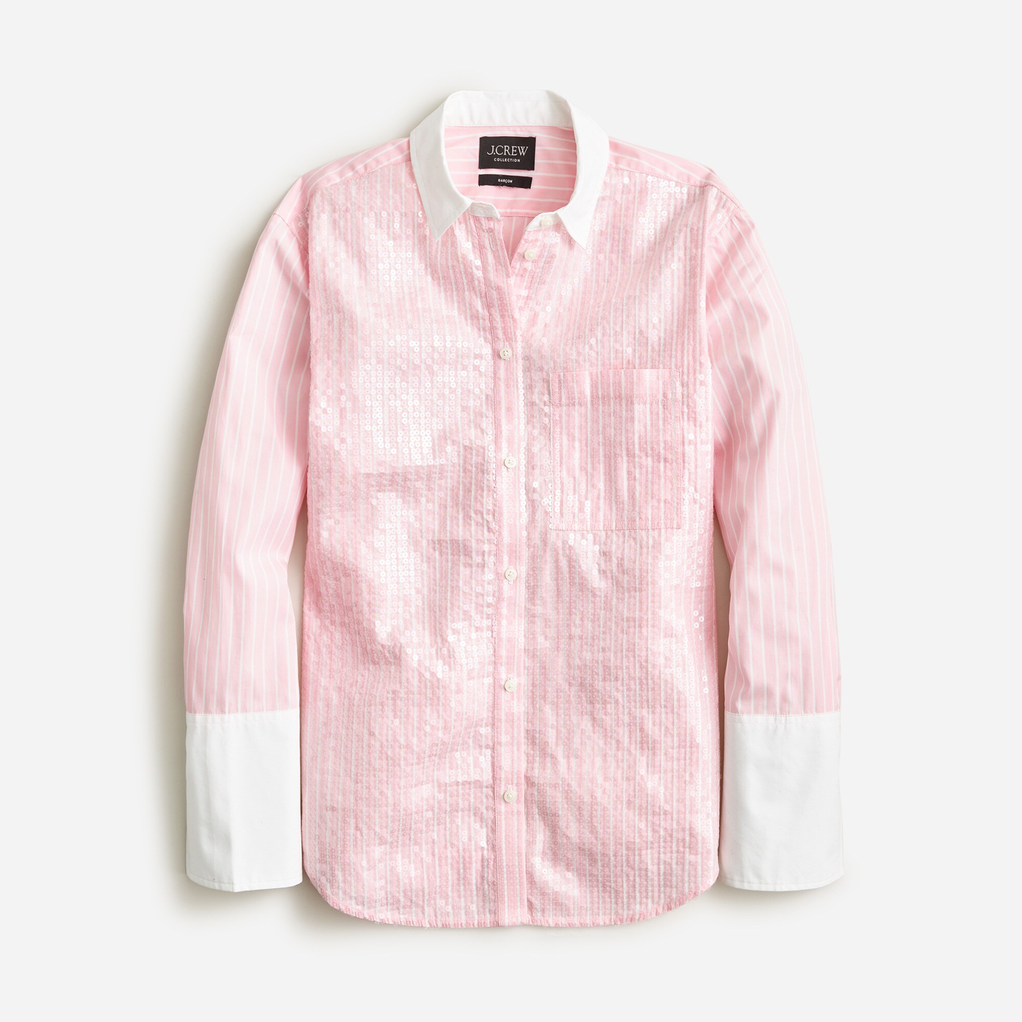 Collection garçon shirt in sequin