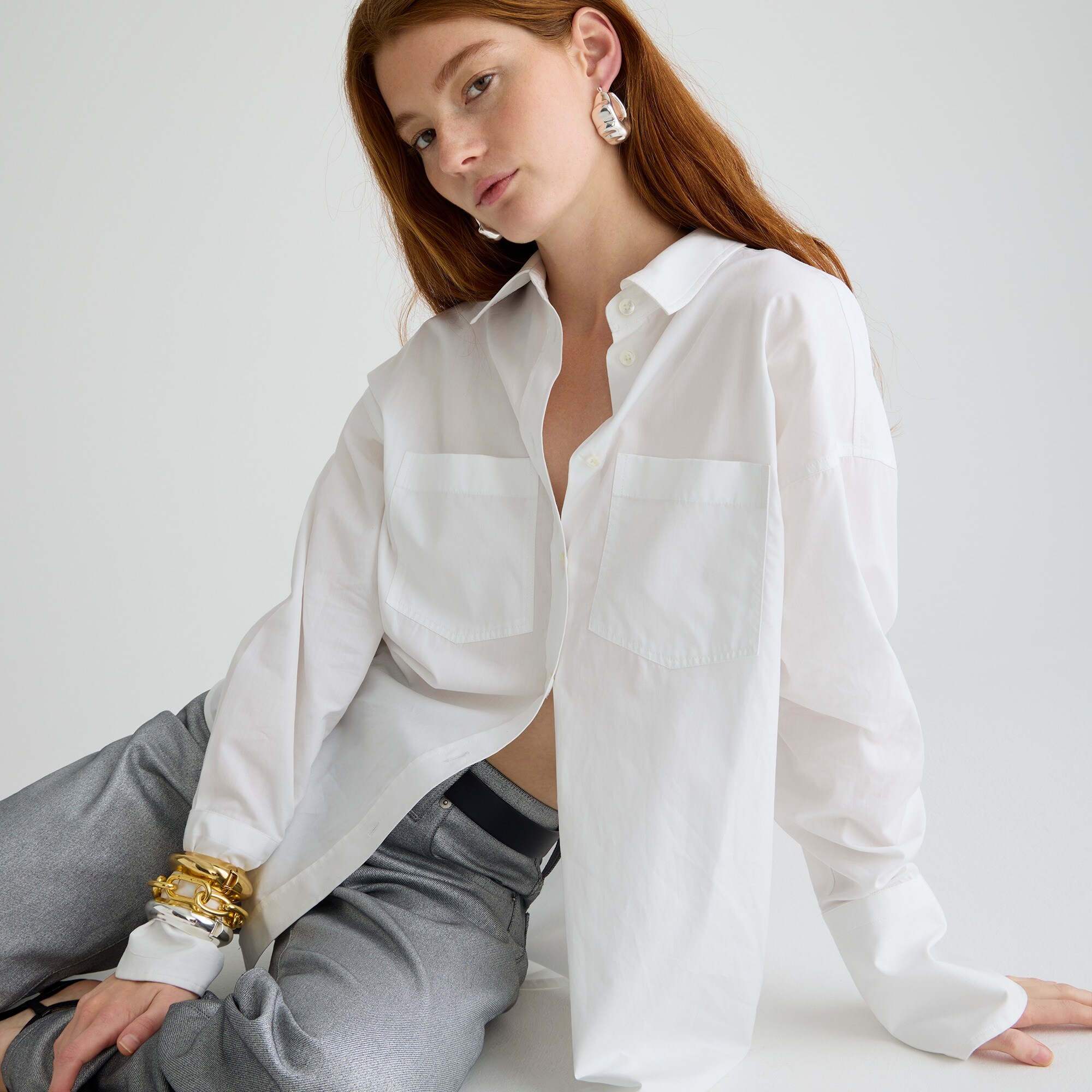  Thomas Mason&reg; for J.Crew oversized shirt