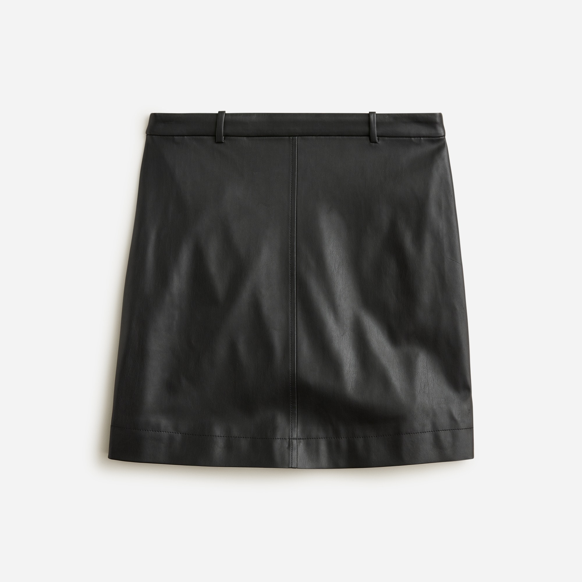 womens Trouser mini skirt in faux leather