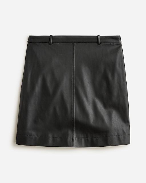  Trouser mini skirt in faux leather