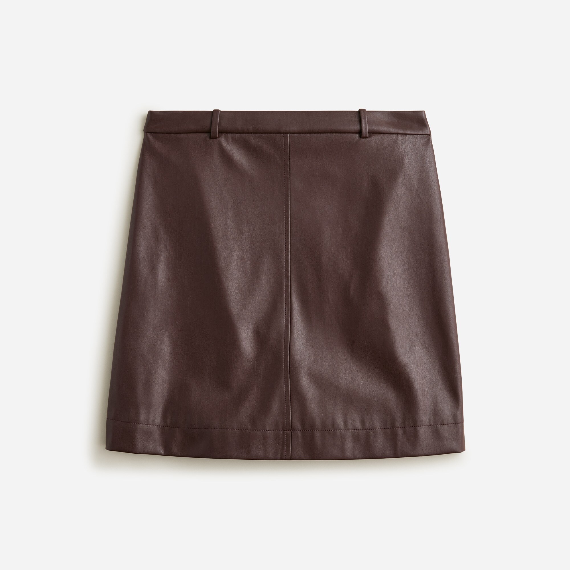  Trouser mini skirt in faux leather