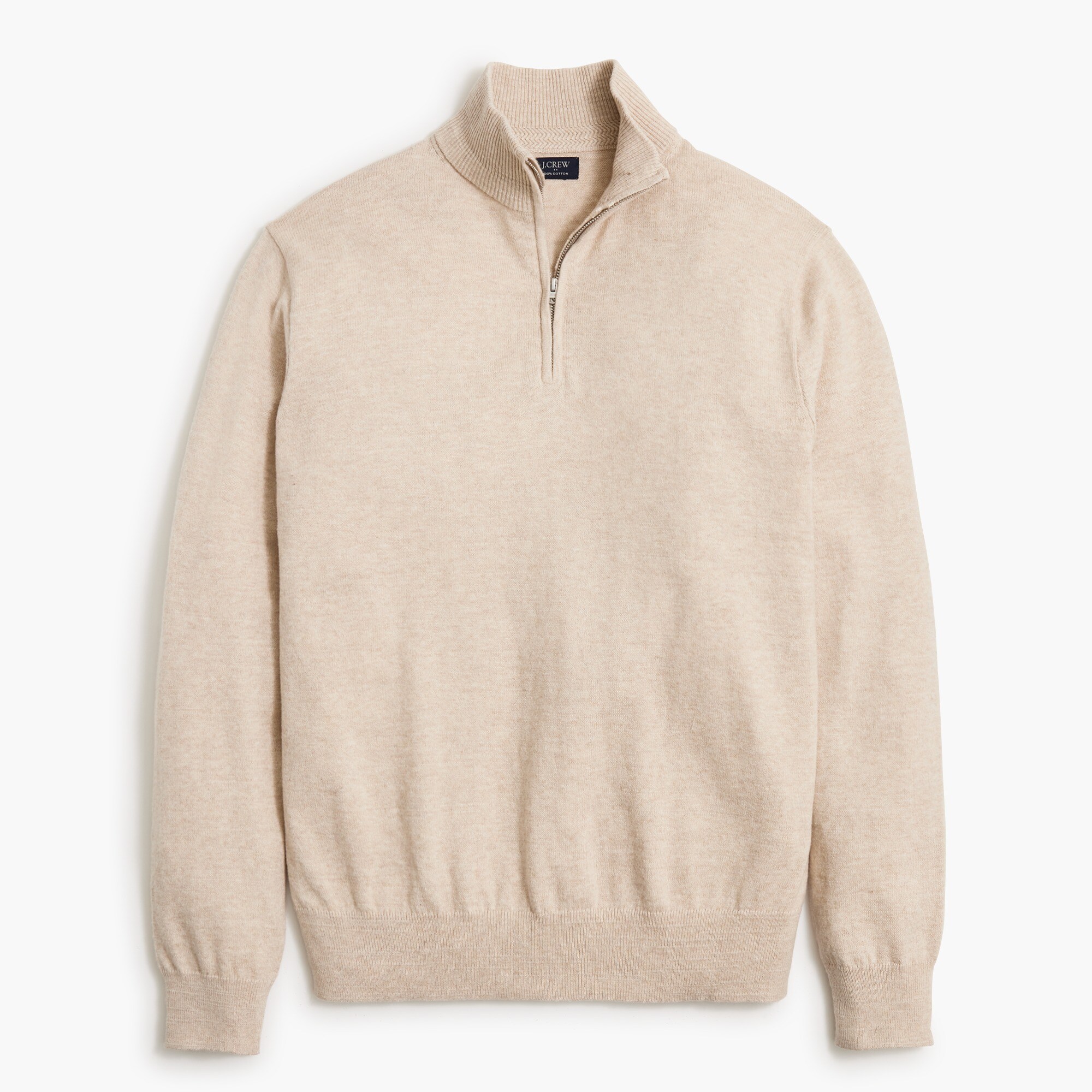 raglan half-zip sweater for men