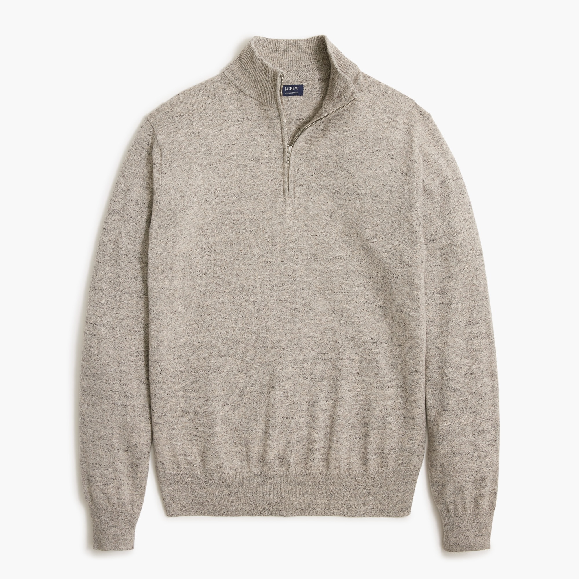 Raglan half-zip sweater