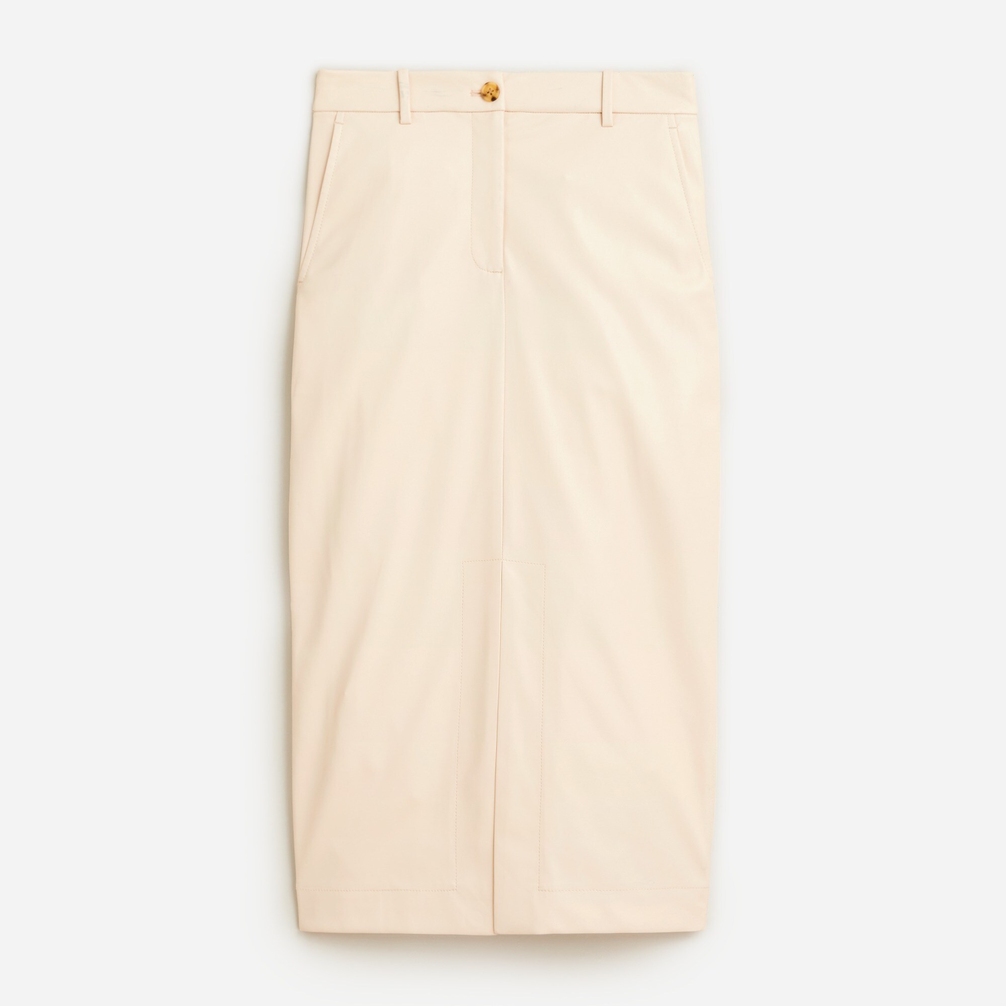  Faux-leather pencil skirt