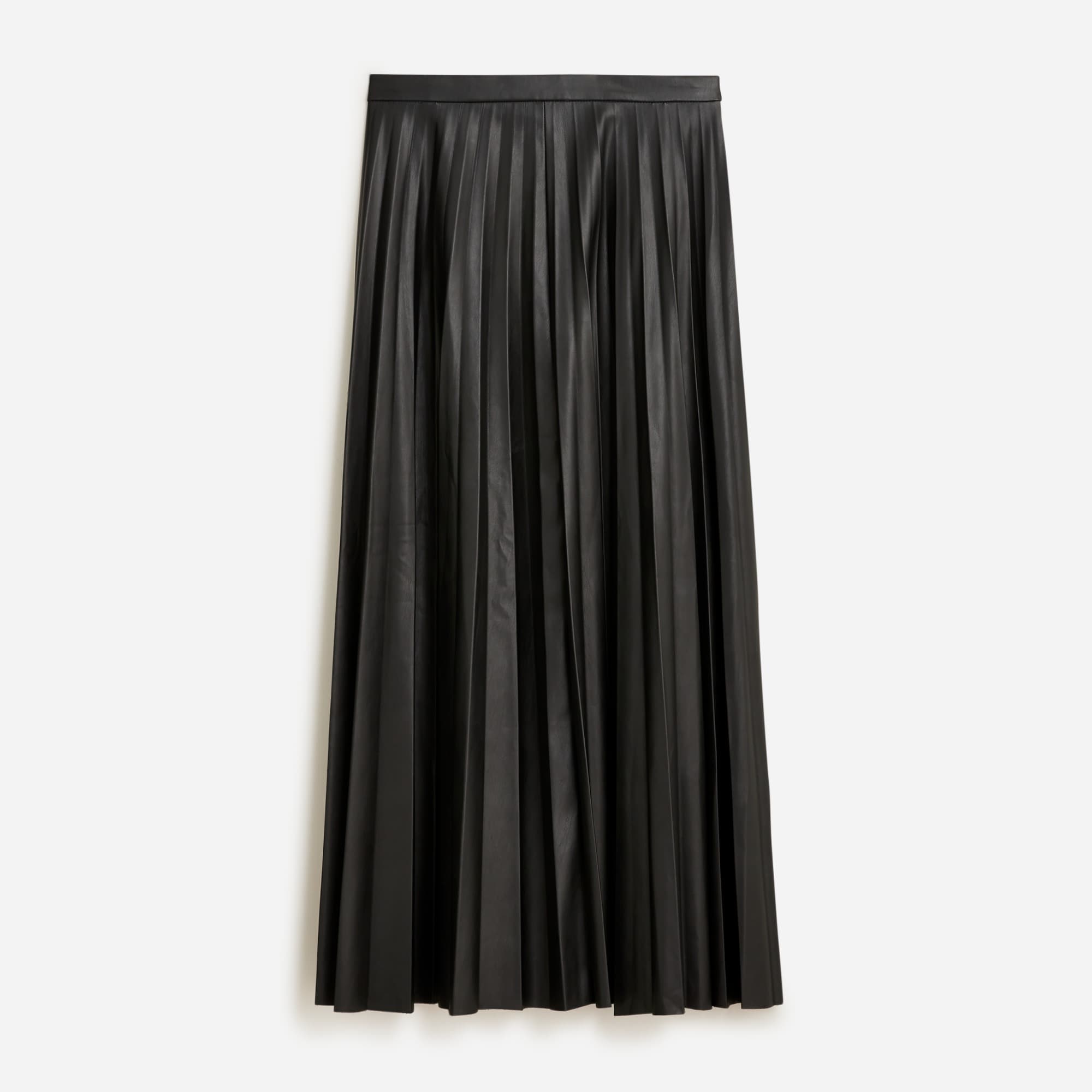 J.Crew Pleated Skirt In Faux Leather For Women