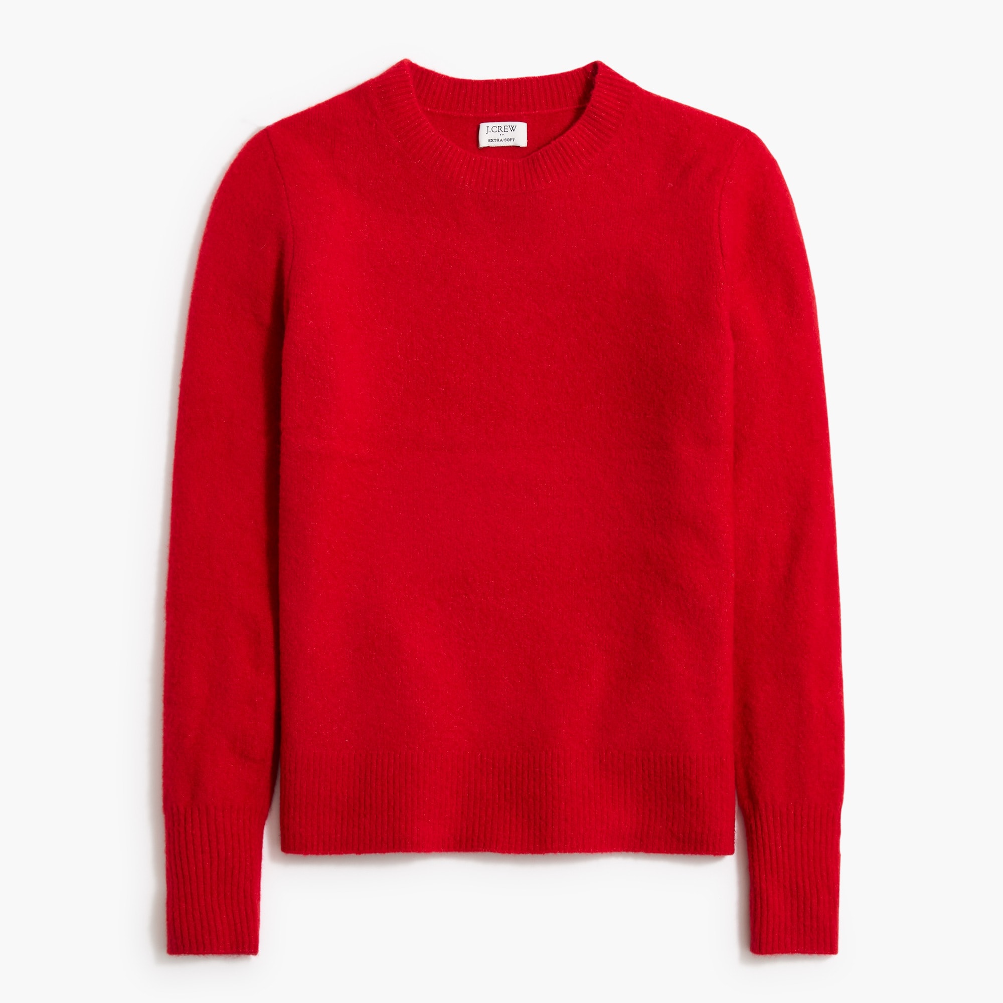 Crewneck sweater in extra-soft yarn