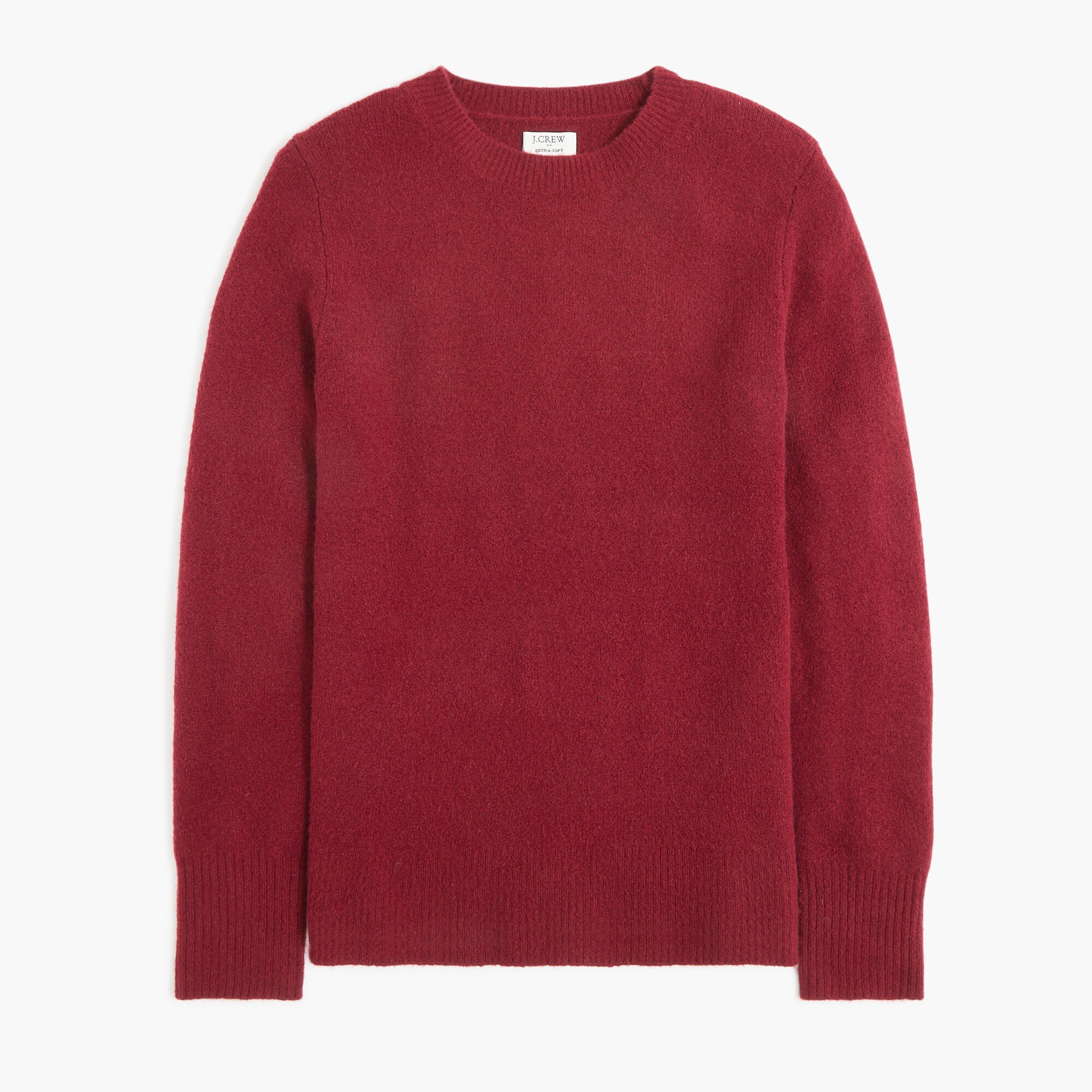Crewneck sweater in extra-soft yarn