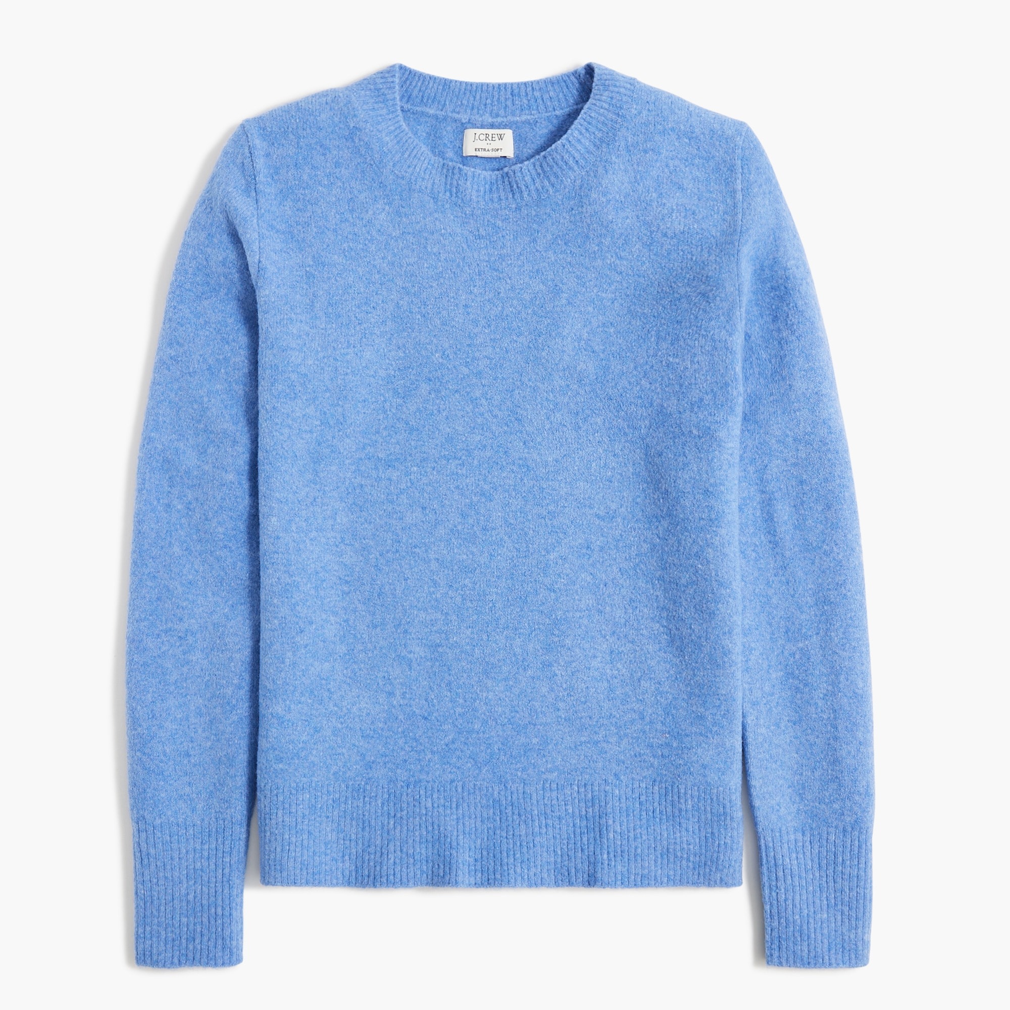 Crewneck sweater in supersoft wool blend outlet