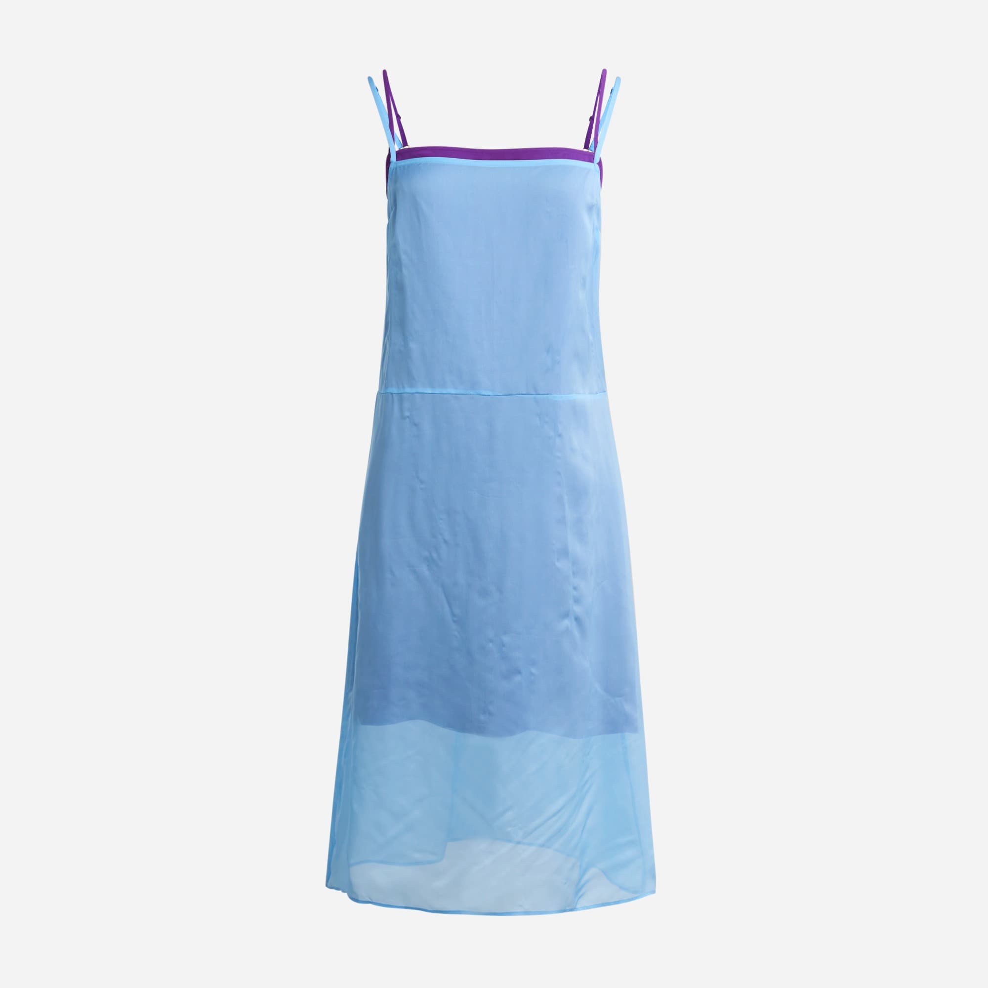 Organza slip best sale dress