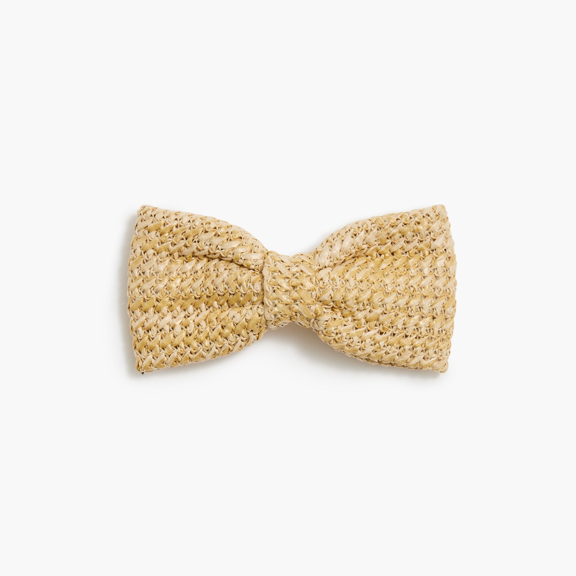 Woven bow barrette