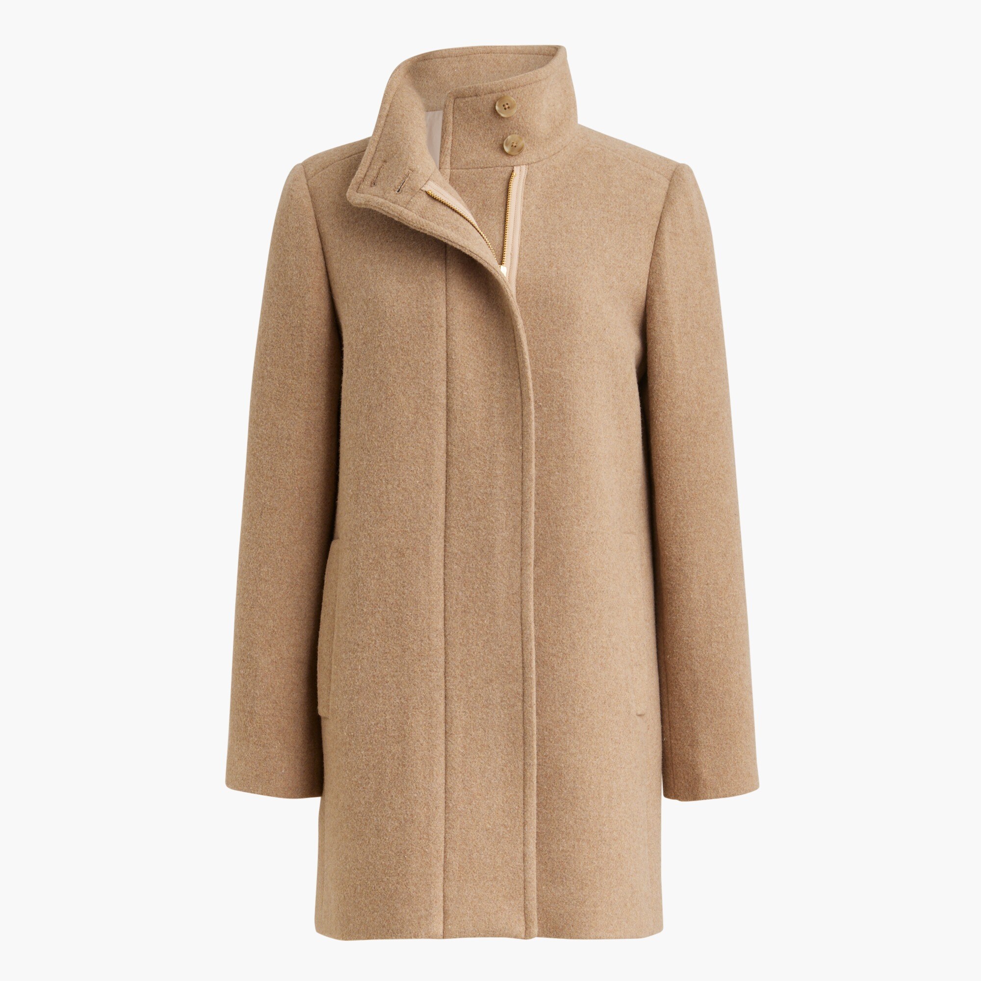 Wool-blend Car Coat For Women | Factory