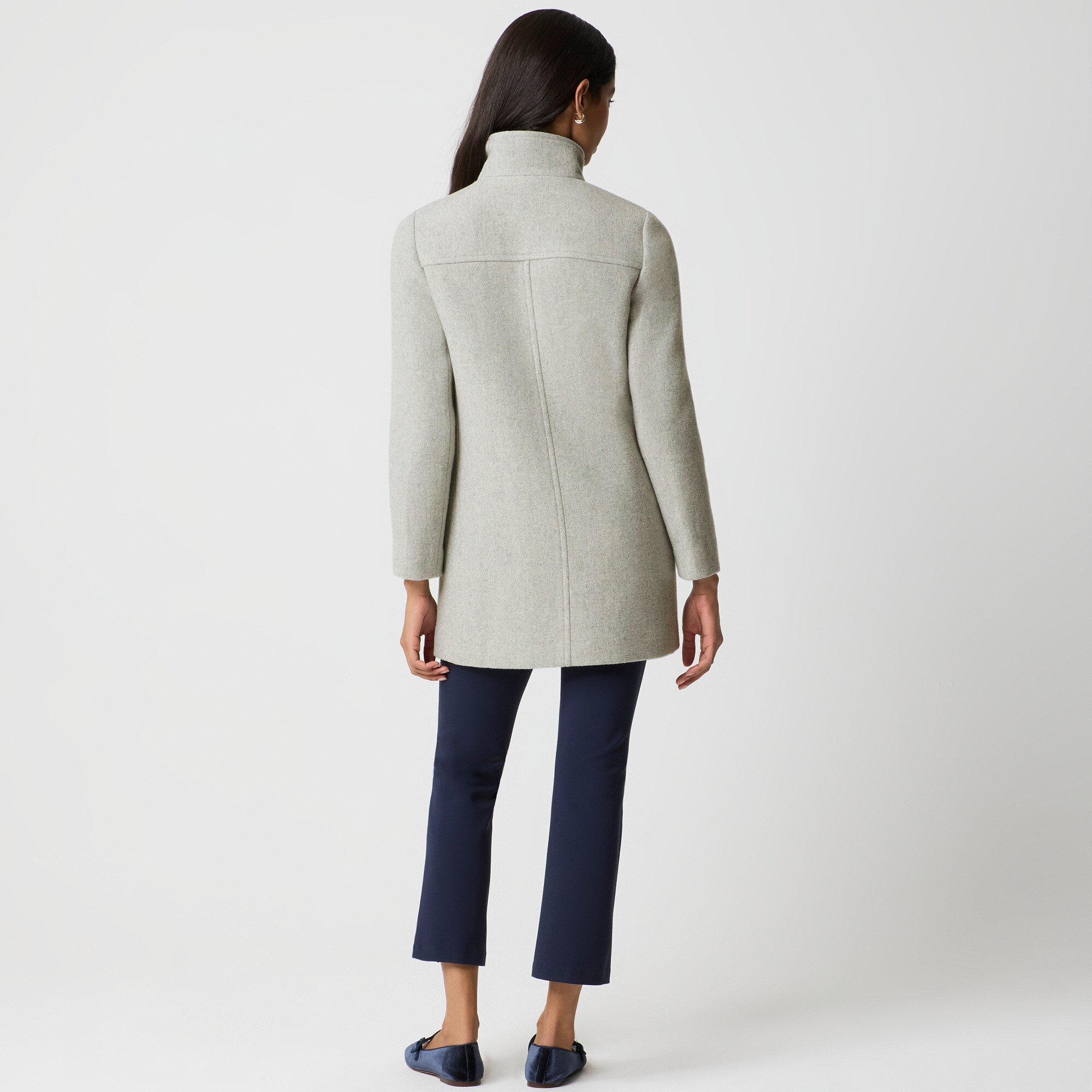 ジェイクルー ウールジャケット J.CREW ウールコート グレー 内ボア L ジェイクルー ウールジャケット J.CREW ウールコート グレー 内ボア L