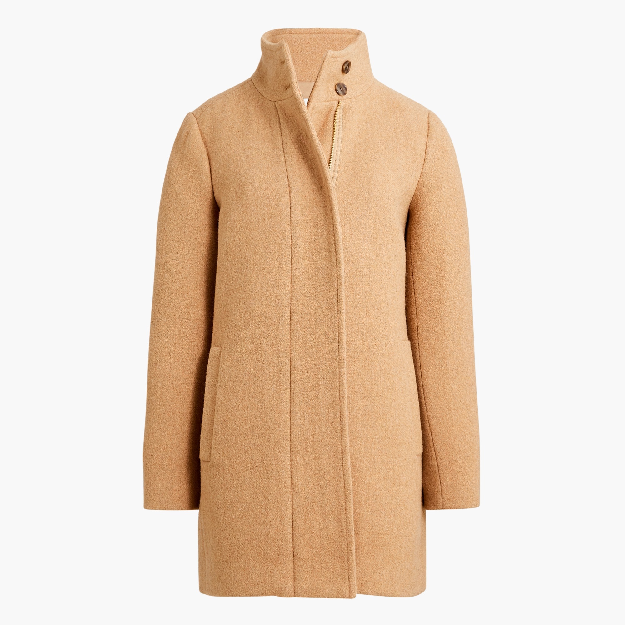  Button-neck city coat