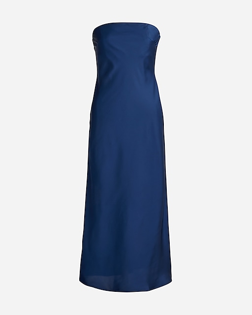  Collection strapless Gwyneth slip dress in luster charmeuse