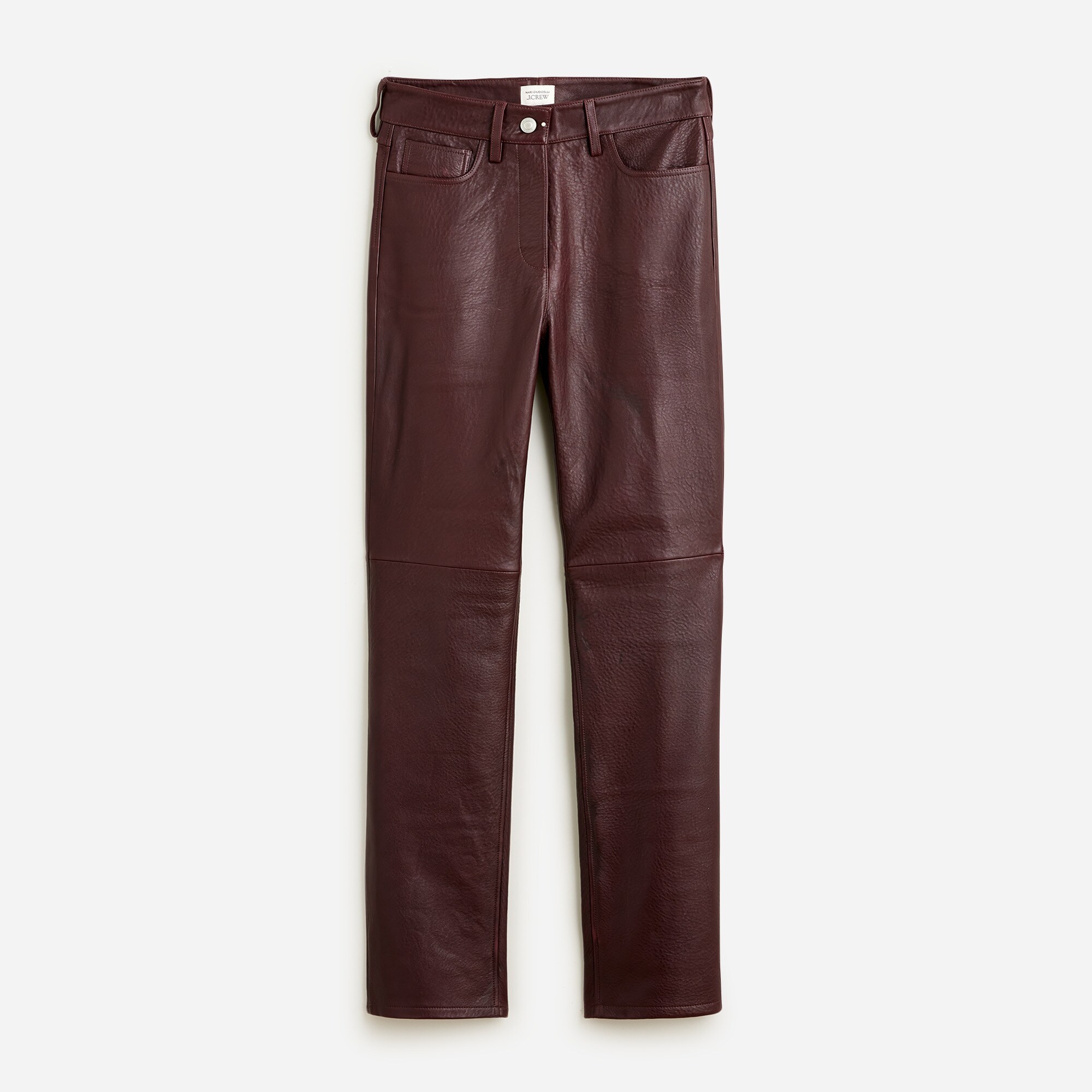 Mari Giudicelli X J.Crew Slim-fit Leather Pant For Women | J.Crew
