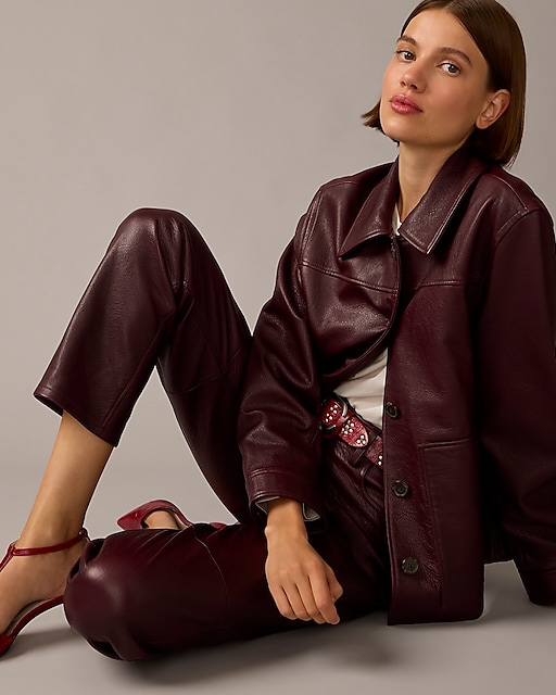 womens Mari Giudicelli X J.Crew leather jacket