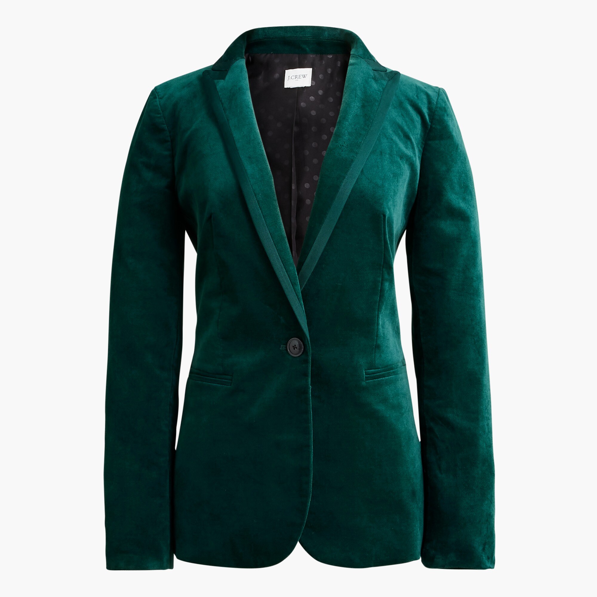 Factory Velvet One button Blazer For Women