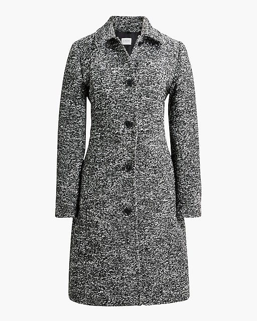  Boucl&eacute; lady day coat