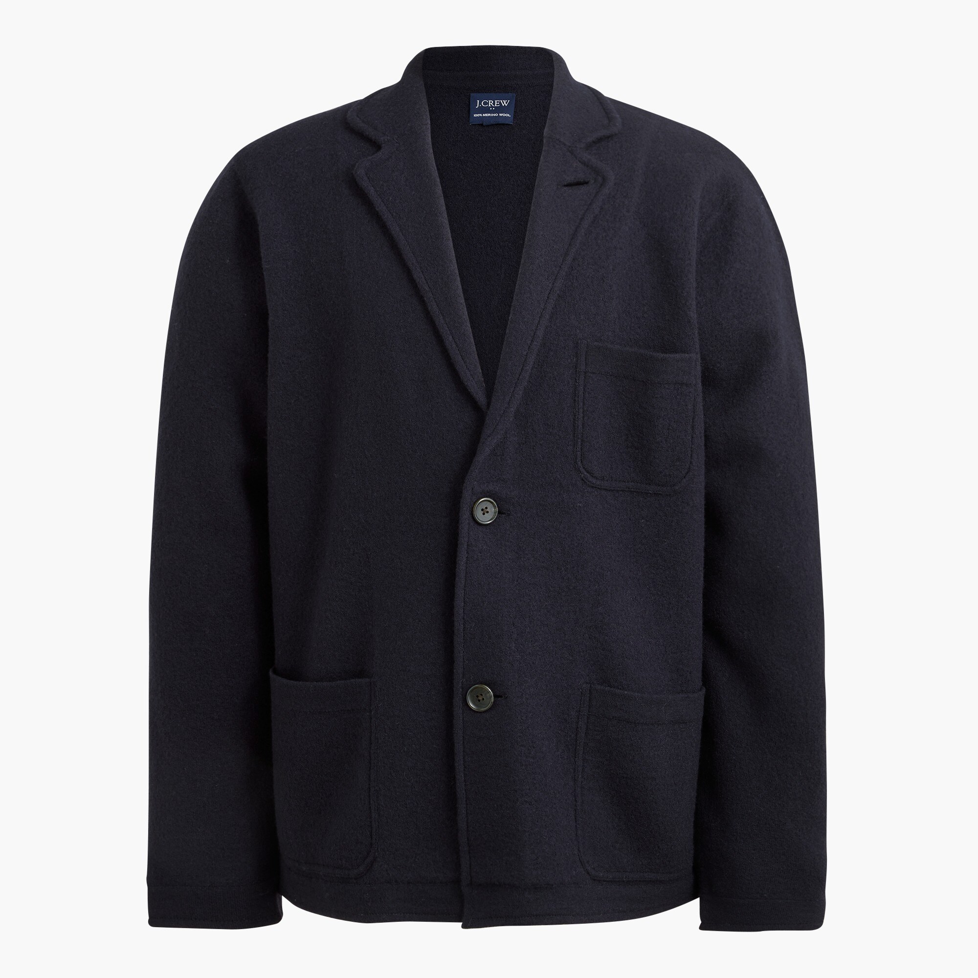 Merino wool sweater blazer