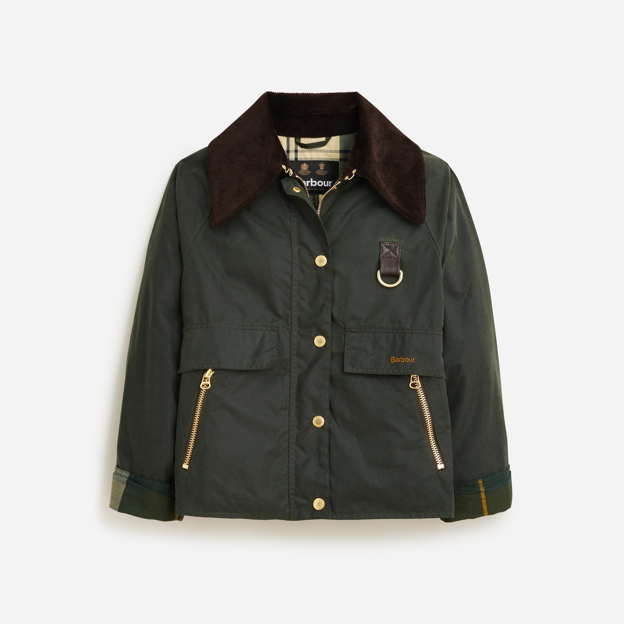 J.Crew: Barbour® Catton Waxed Jacket For Women