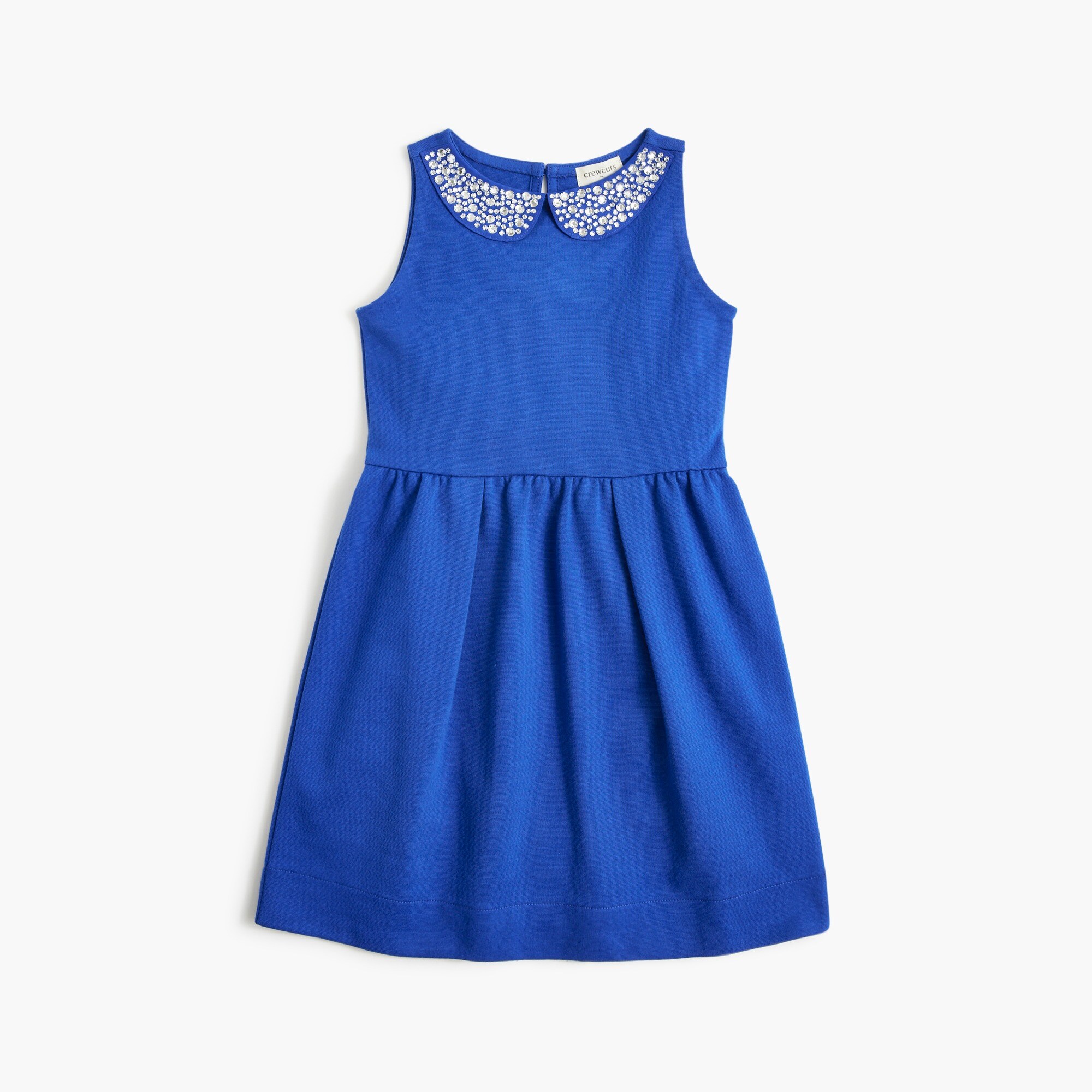 girls' dress with jewel collar for girls