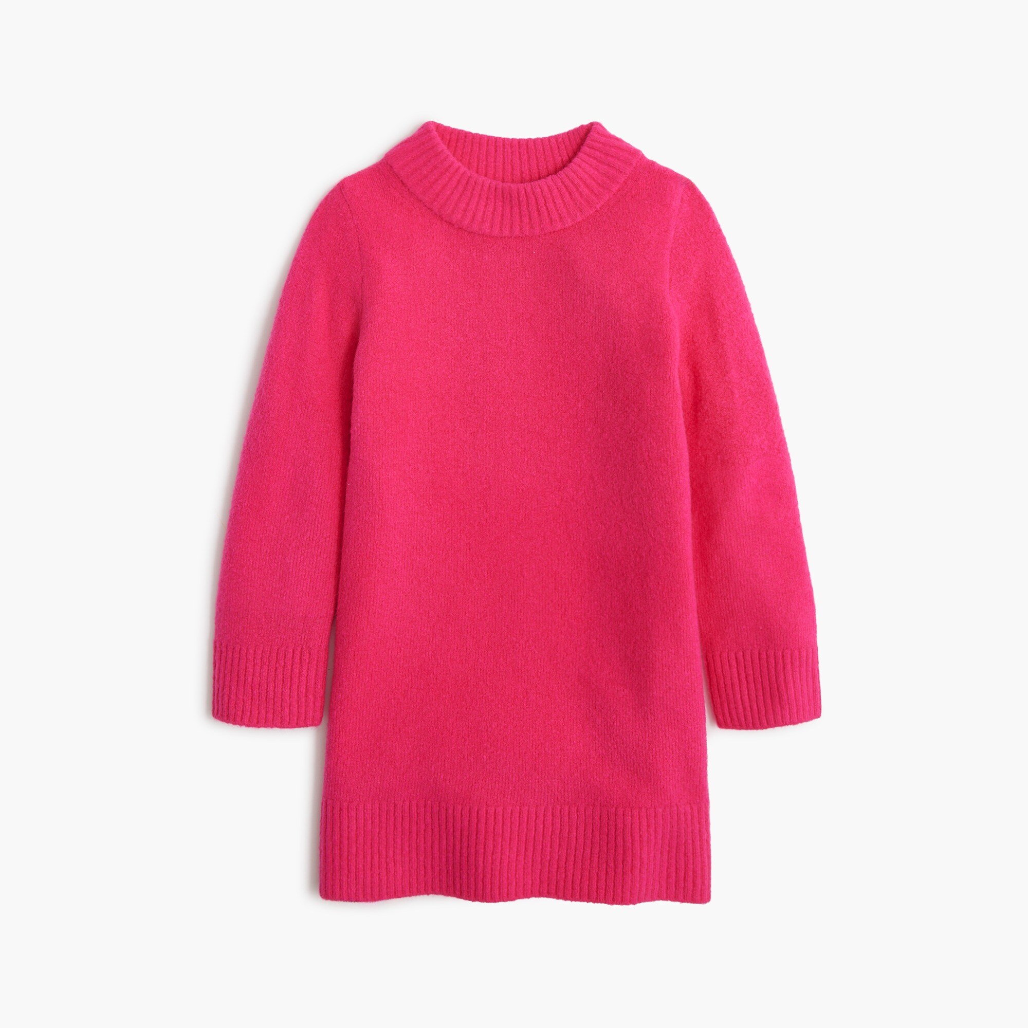  Girls' sweater-dress in extra-soft yarn