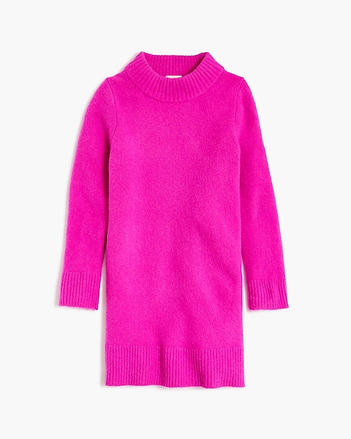  Girls' sweater-dress in extra-soft yarn