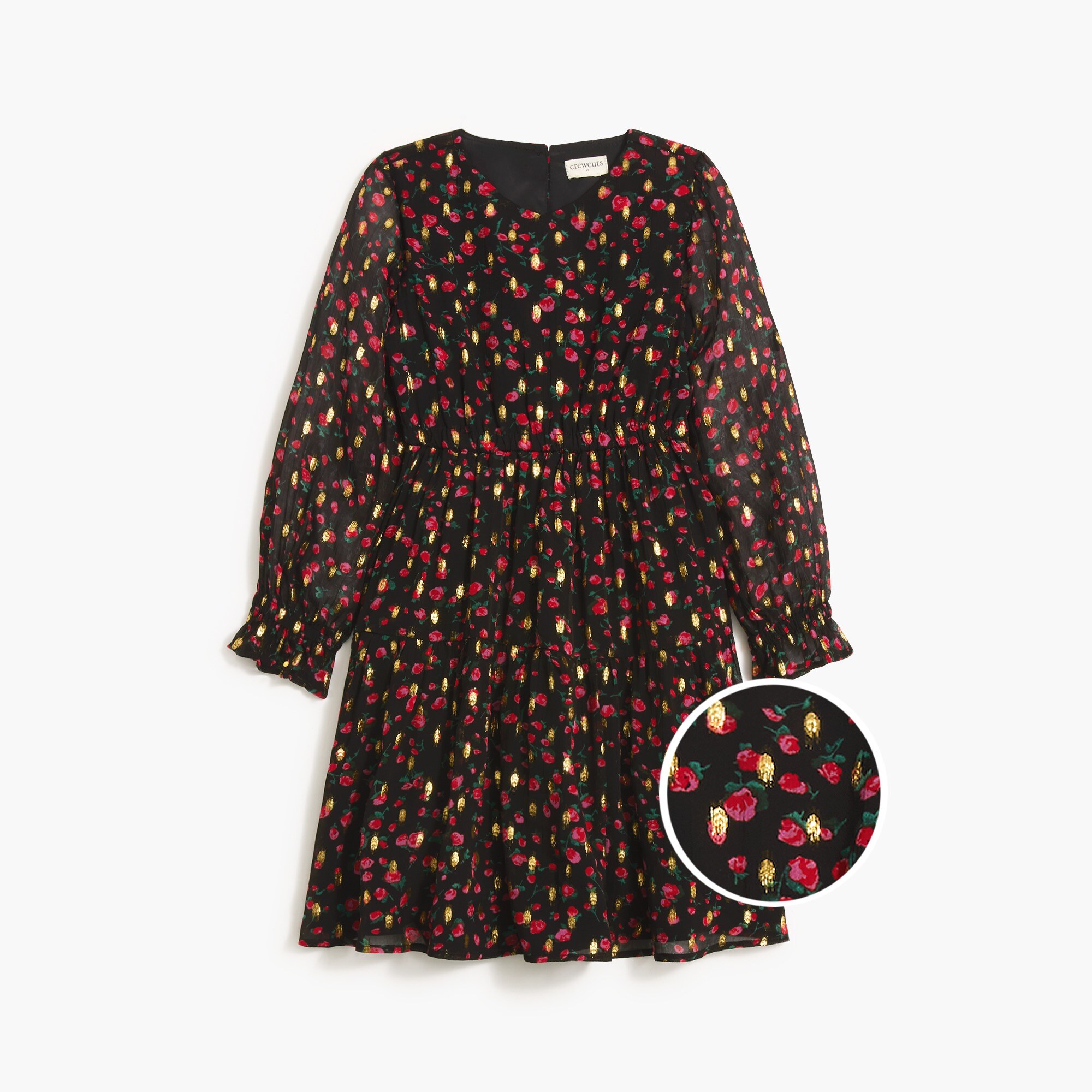 Girls' clip-dot dress