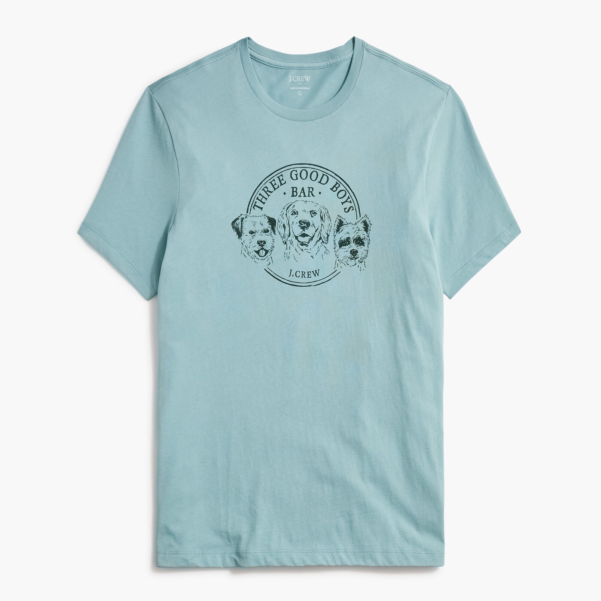"Three good boys bar" dog graphic tee