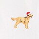 Holiday dog graphic tee WHITE factory: holiday dog graphic tee for men