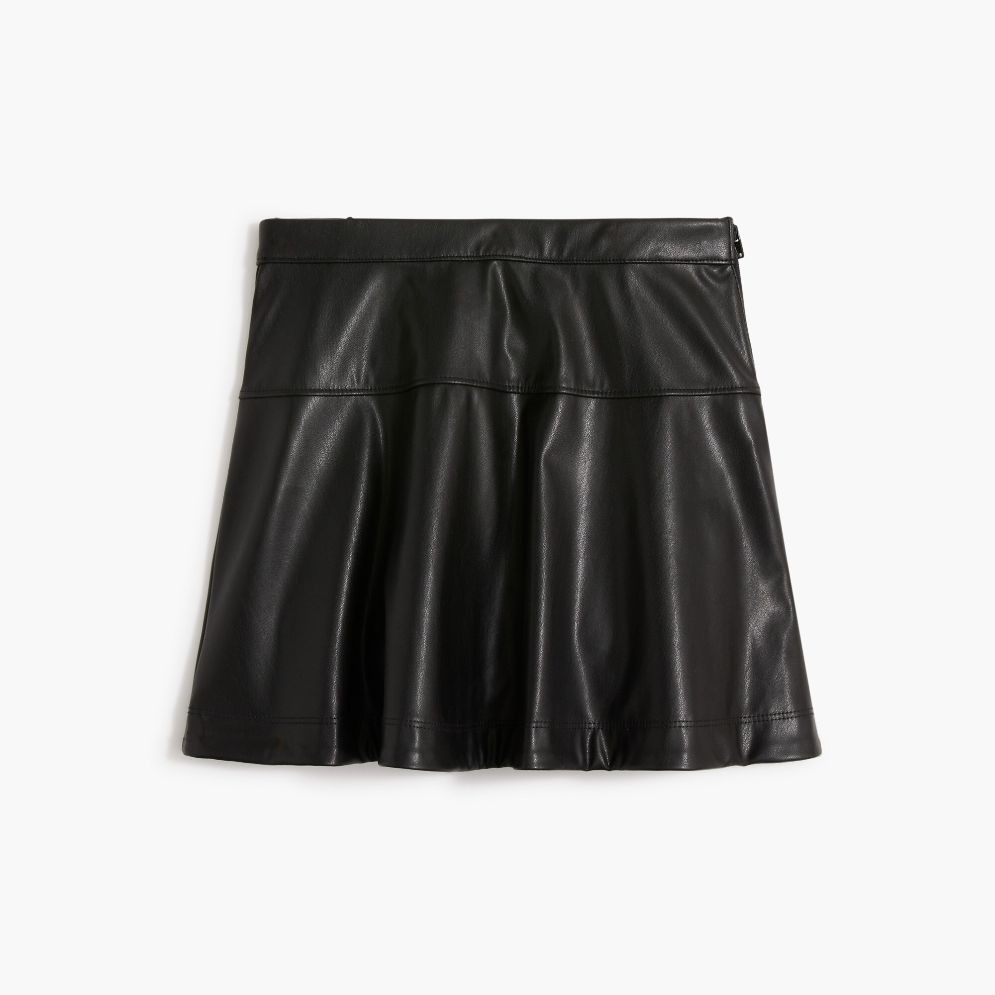  Girls' faux-leather skirt