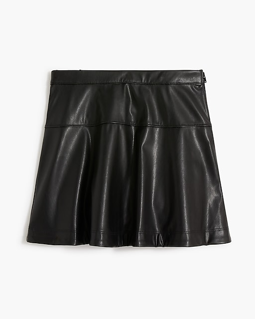  Girls' faux-leather skirt