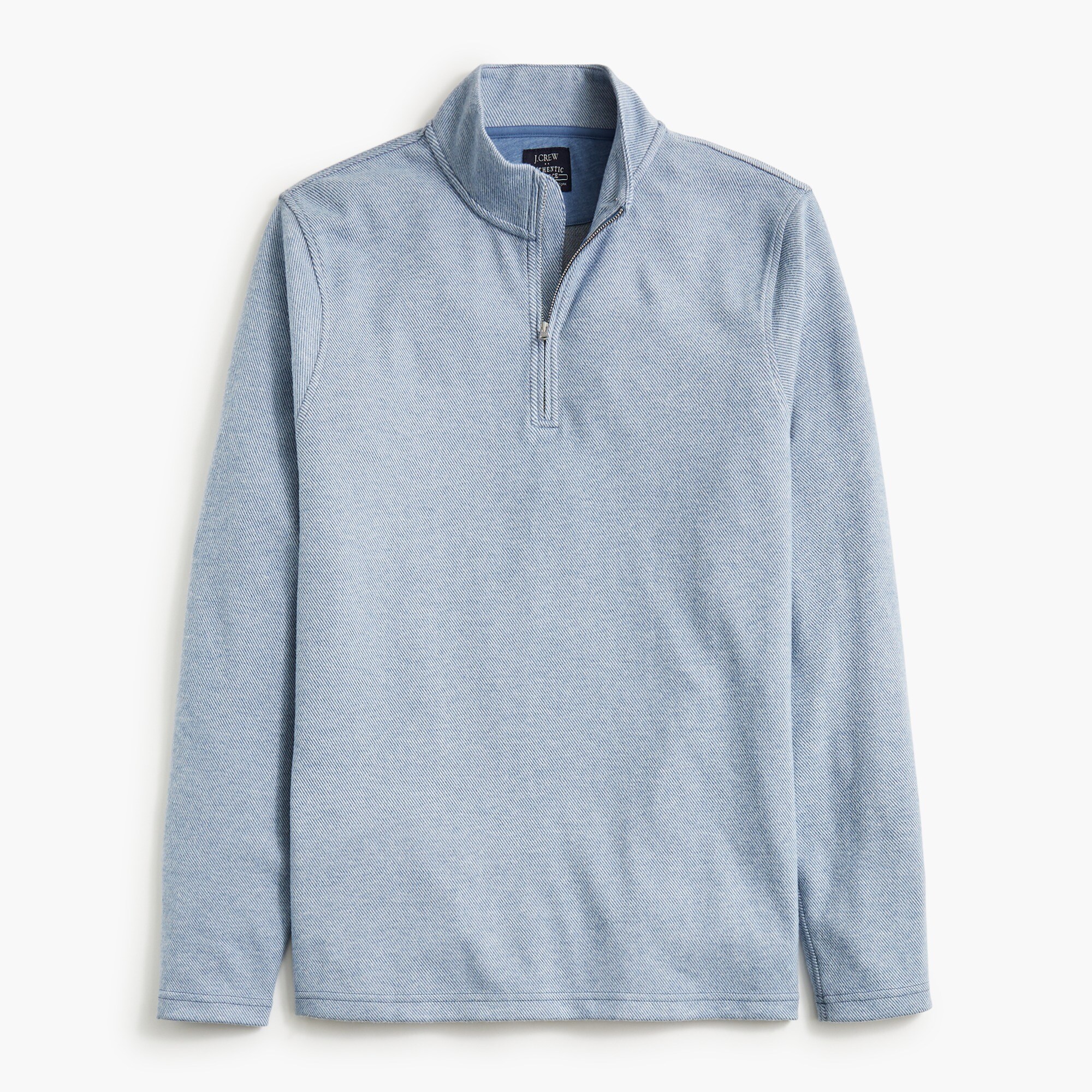 double-knit half-zip for men
