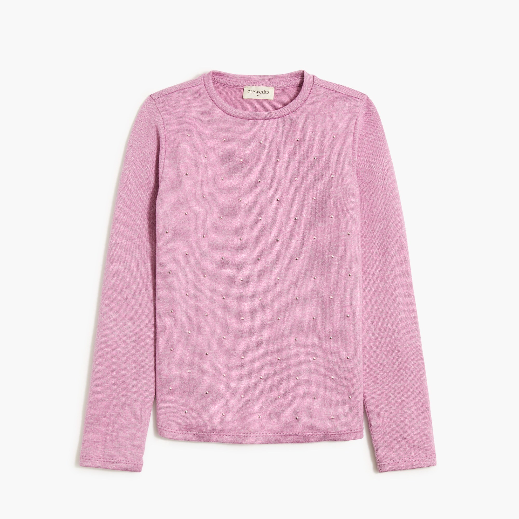  Girls' extra-soft bejeweled top