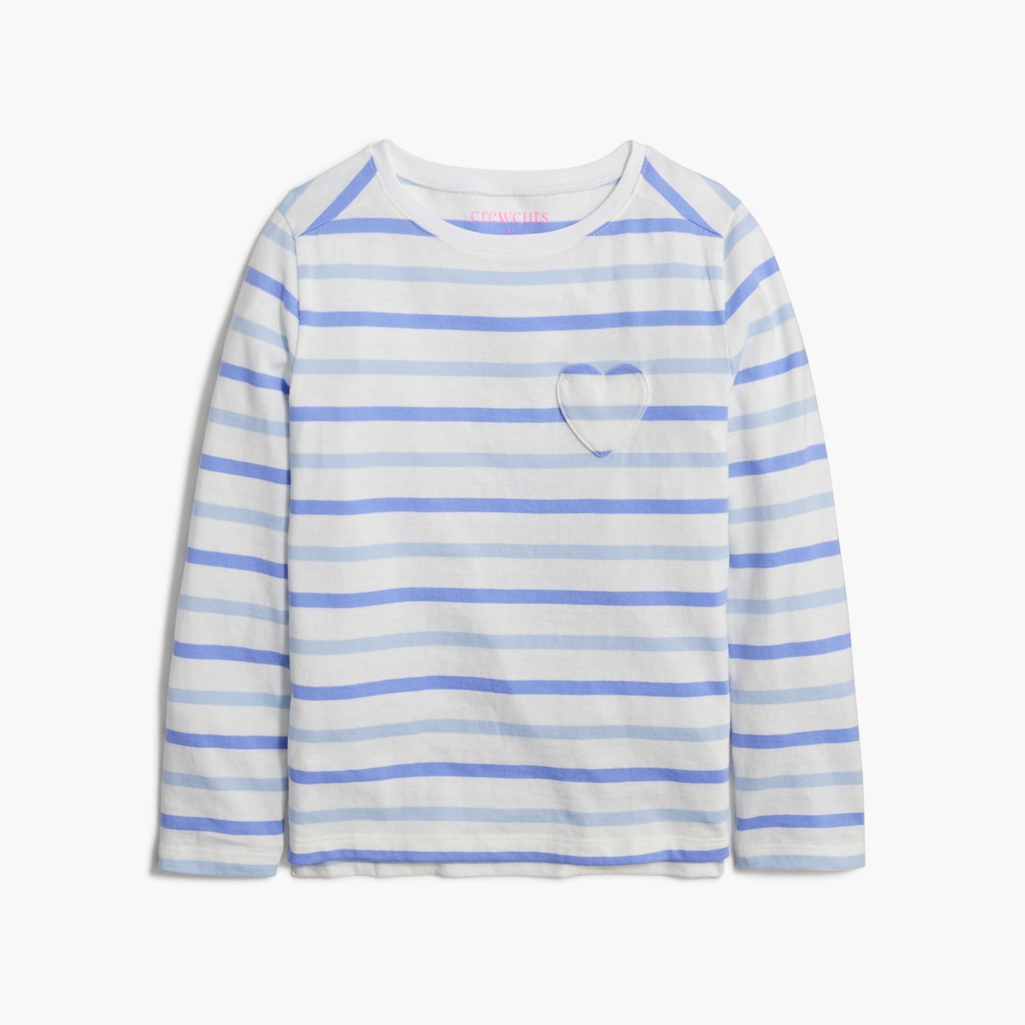 Striped Small Red Heart Tee Women