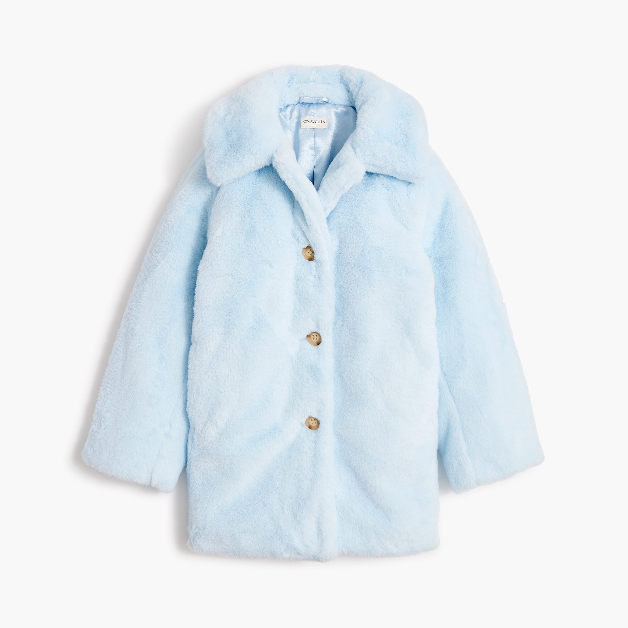 Girls' faux-fur coat