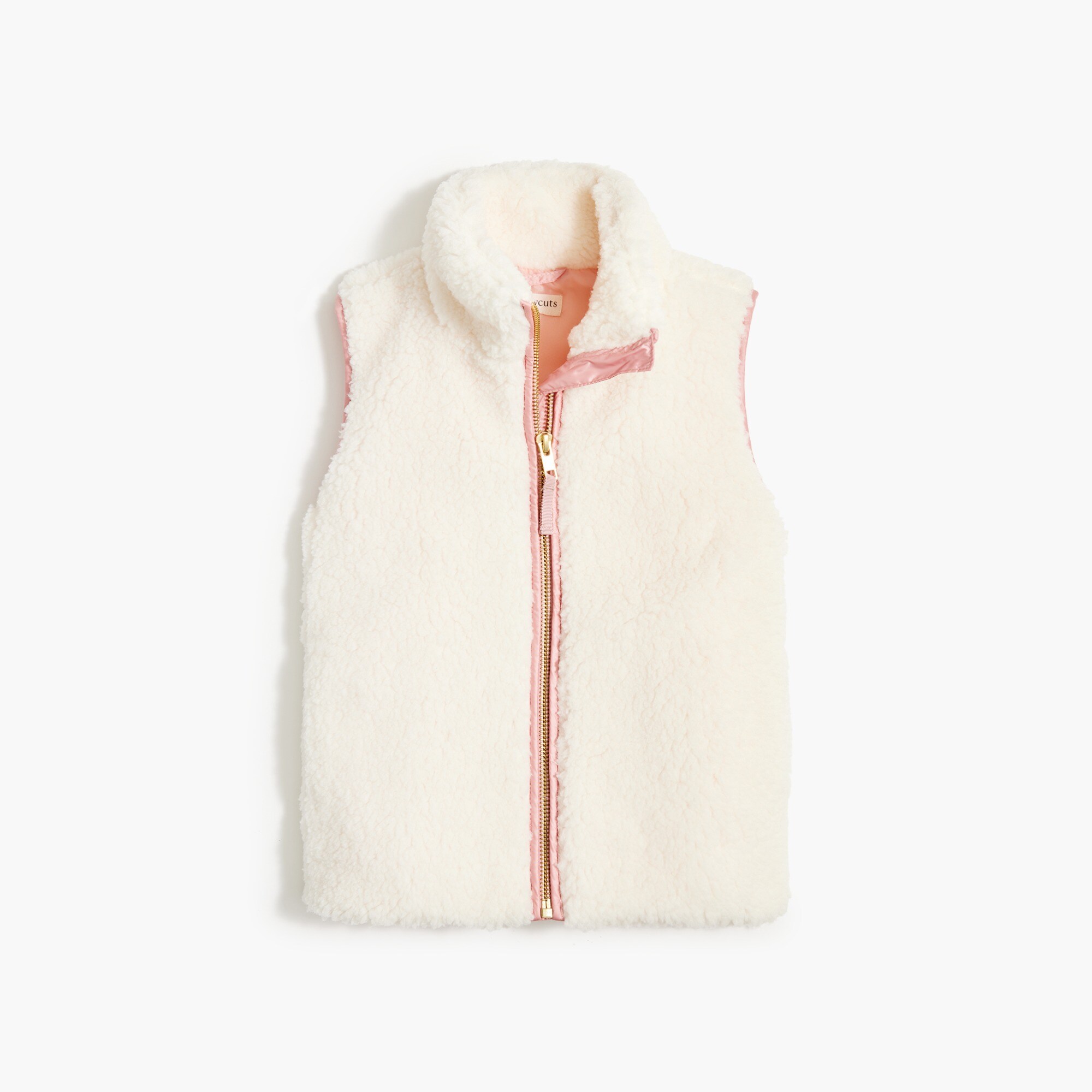 girls' sherpa vest for girls