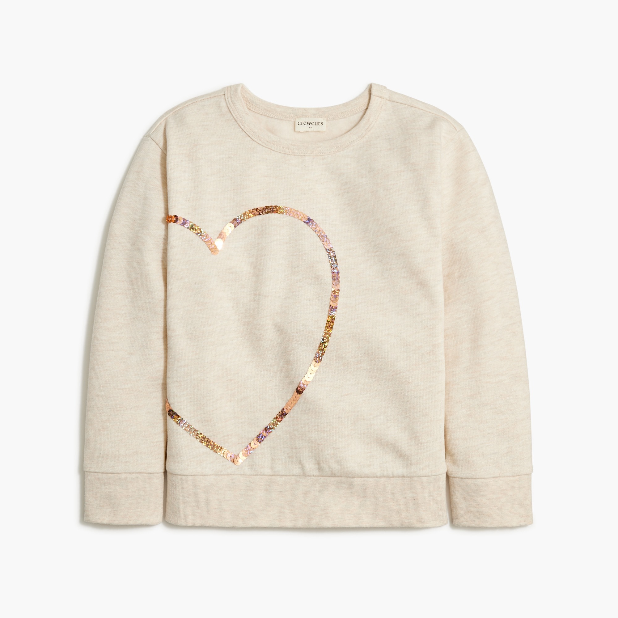Girls' heart graphic sweatshirt