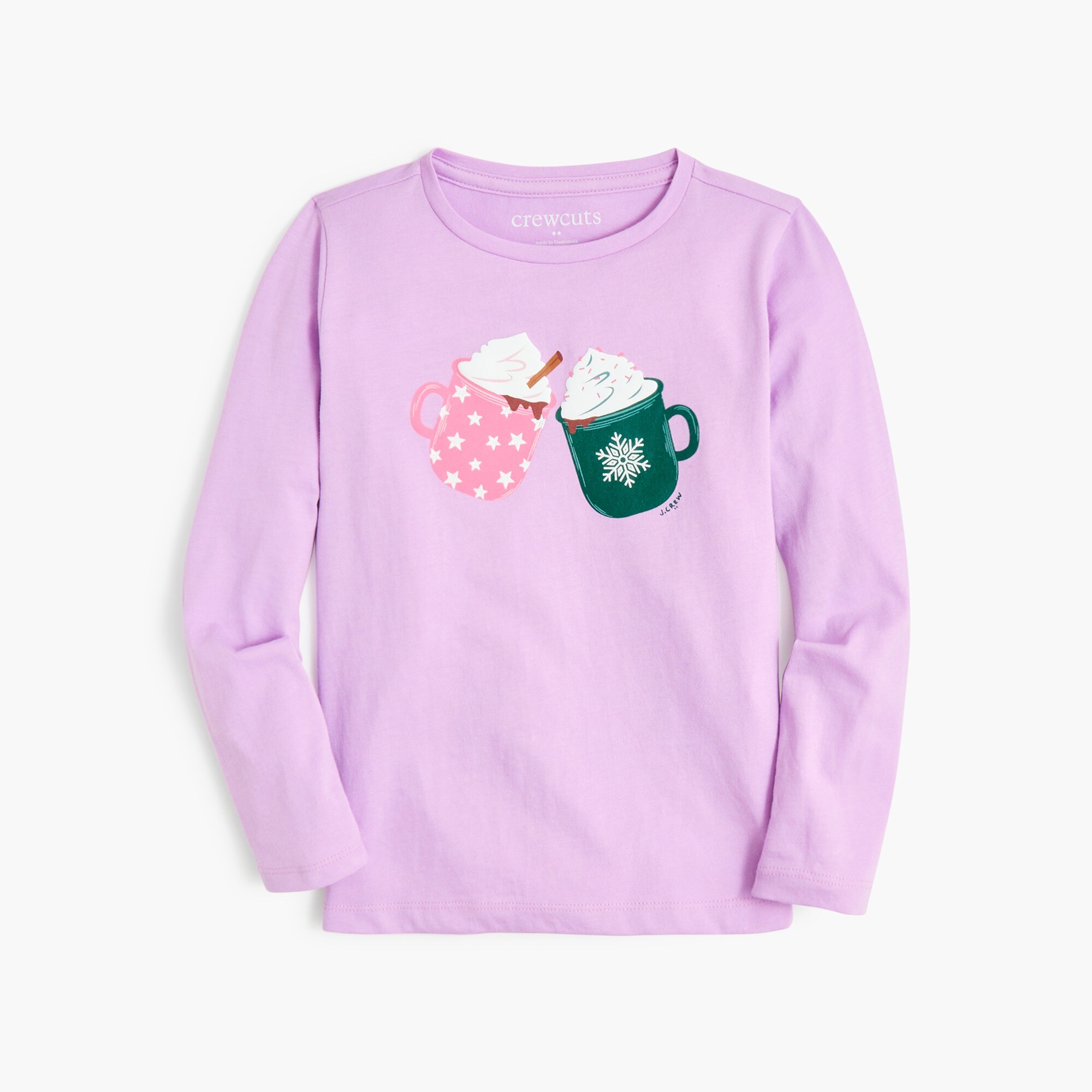 Girls' hot chocolate cheers graphic tee